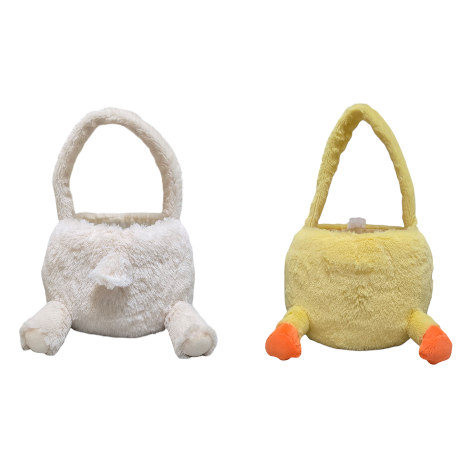 slide 2 of 2, Meijer Corporate Seasonal Plush basket farm animals, 9.5 in