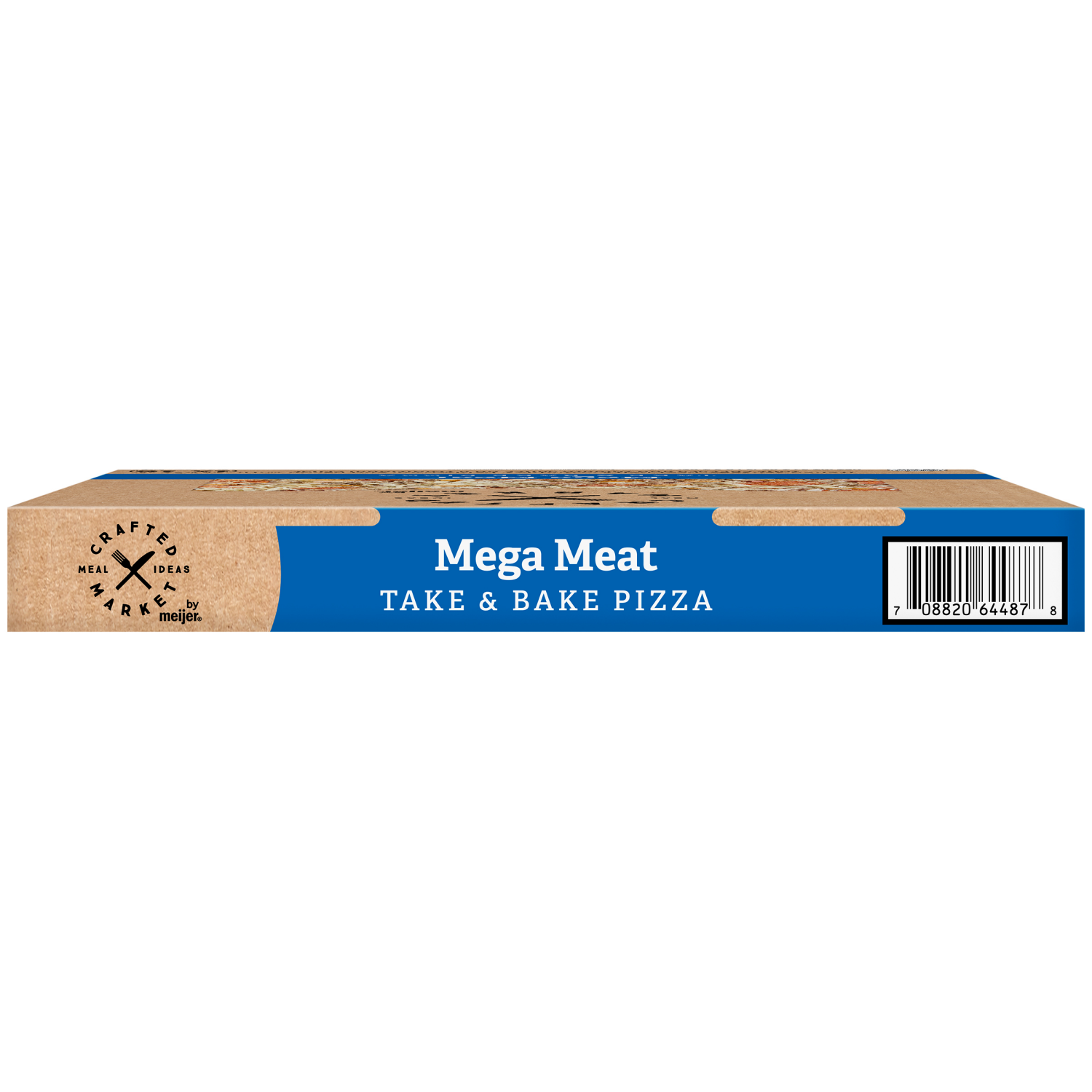 slide 5 of 5, Crafted Market by Meijer Mega Meat Pizza, 34.7 oz., 34.7 oz