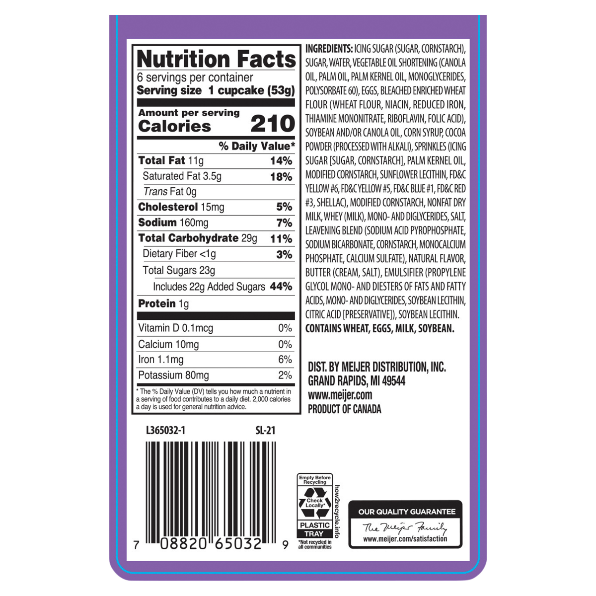 slide 3 of 4, FRESH FROM MEIJER Meijer Cupcakes, Chocolate 6ct, 11.2 oz