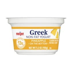 Meijer Greek Yogurt Pineapple 5.3 Oz