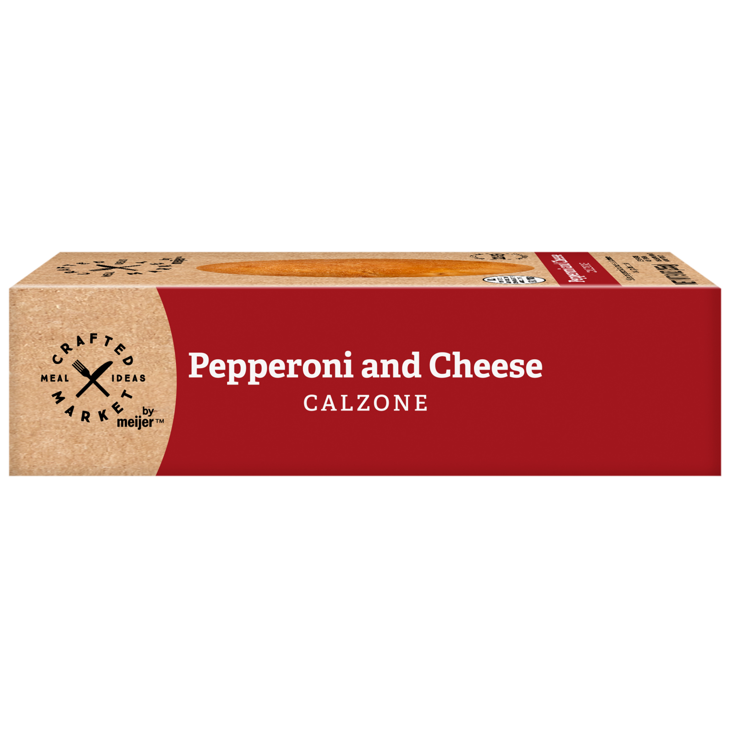 slide 4 of 7, Crafted Market by Meijer Pepperoni and Cheese Calzone, 9 oz., 9 oz
