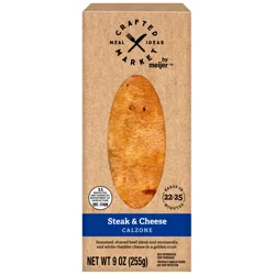 Crafted Market by Meijer Steak and Cheese Calzone, 9 oz.