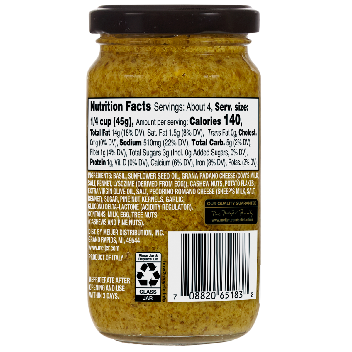 slide 2 of 2, Frederik's By Meijer Frederik's by Meijer Classic Pesto, 6.7 oz, 6.7 oz