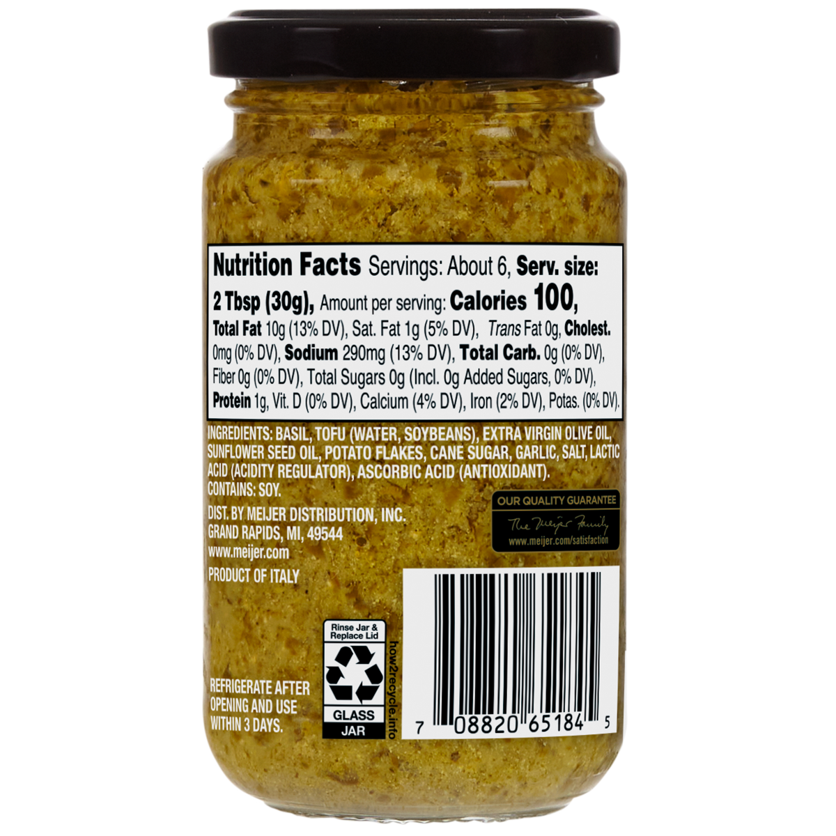 slide 2 of 2, FREDERIKS BY MEIJER Frederik's Pesto Vegan, 6.35 oz