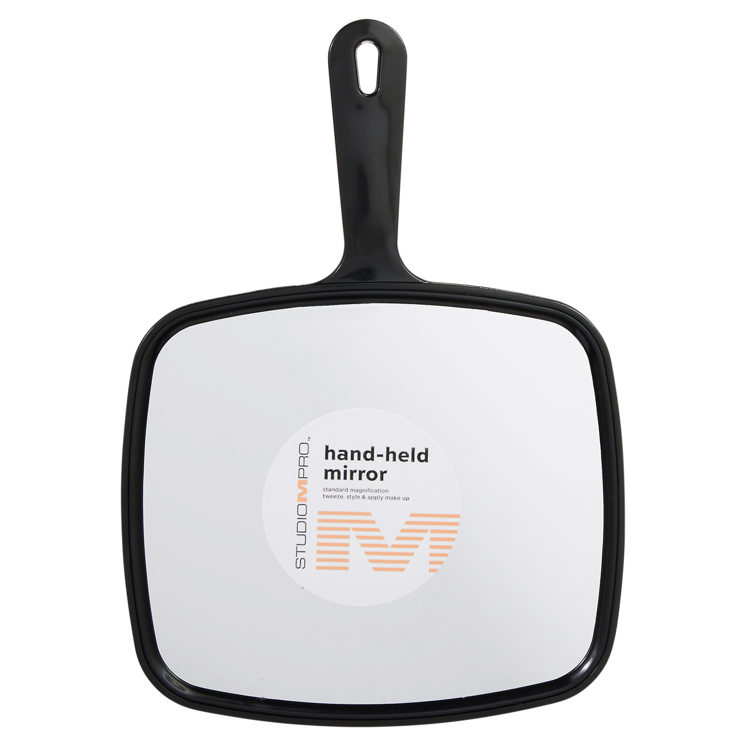 slide 1 of 3, Studio M Professional Studio M Pro Hand Held Mirror 1x, 9 in x 8 in