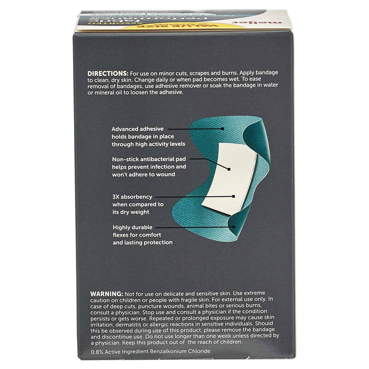 slide 2 of 2, Meijer Assorted Fabric Performance Adhesive Bandages Value Pack, 50 ct