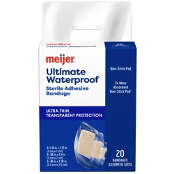 Meijer Ultimate Waterproof Adhesive Bandages