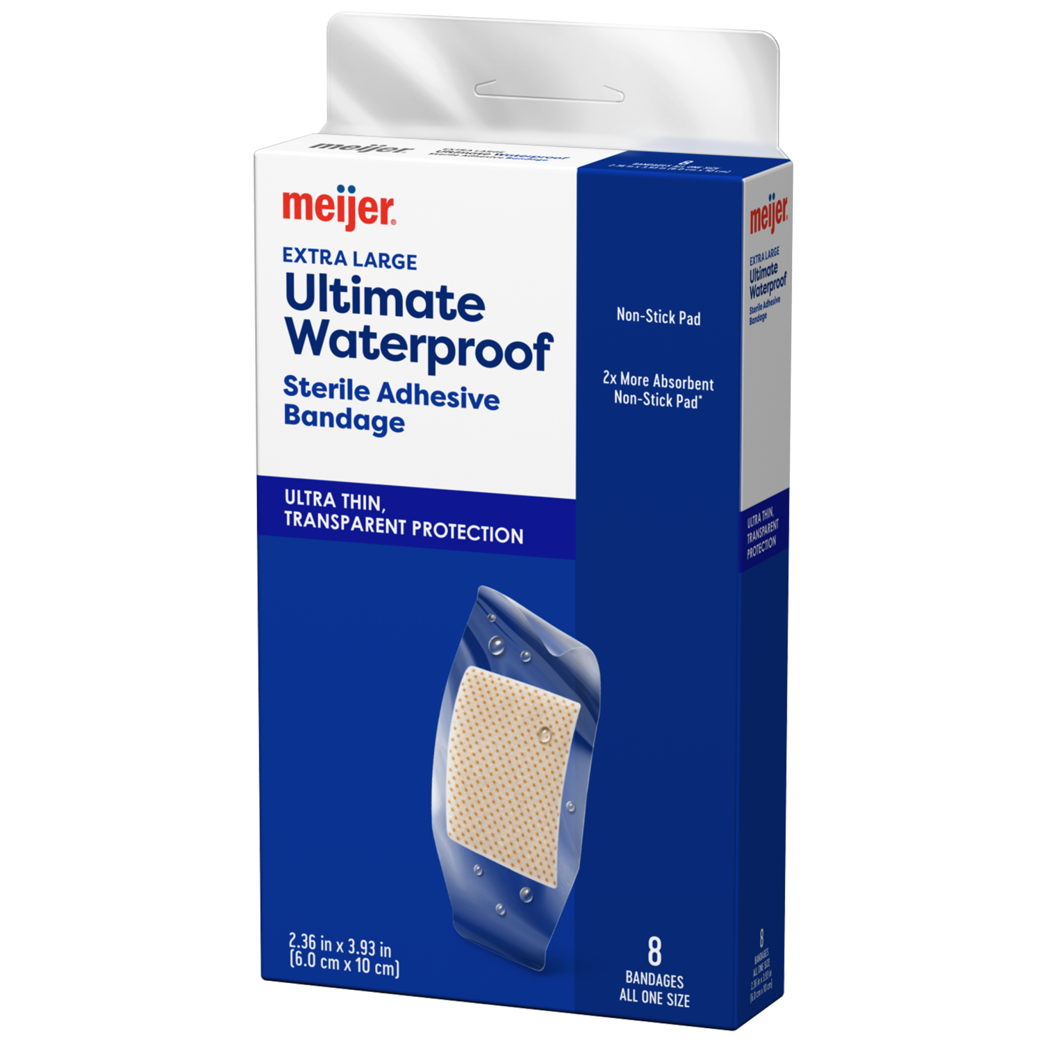 slide 3 of 4, Meijer Extra Large Ultimate Waterproof Bandage, 8 ct