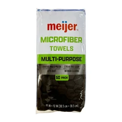 Meijer Grab & Clean Microfiber Towels, 50pk