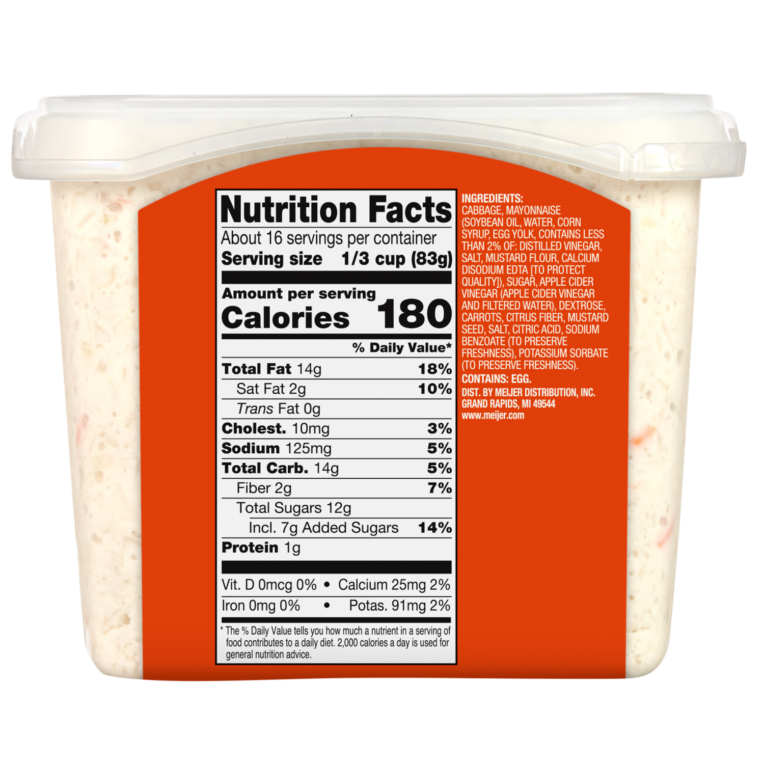 slide 2 of 4, Fresh from Meijer Coleslaw, 48 oz, 3 lb