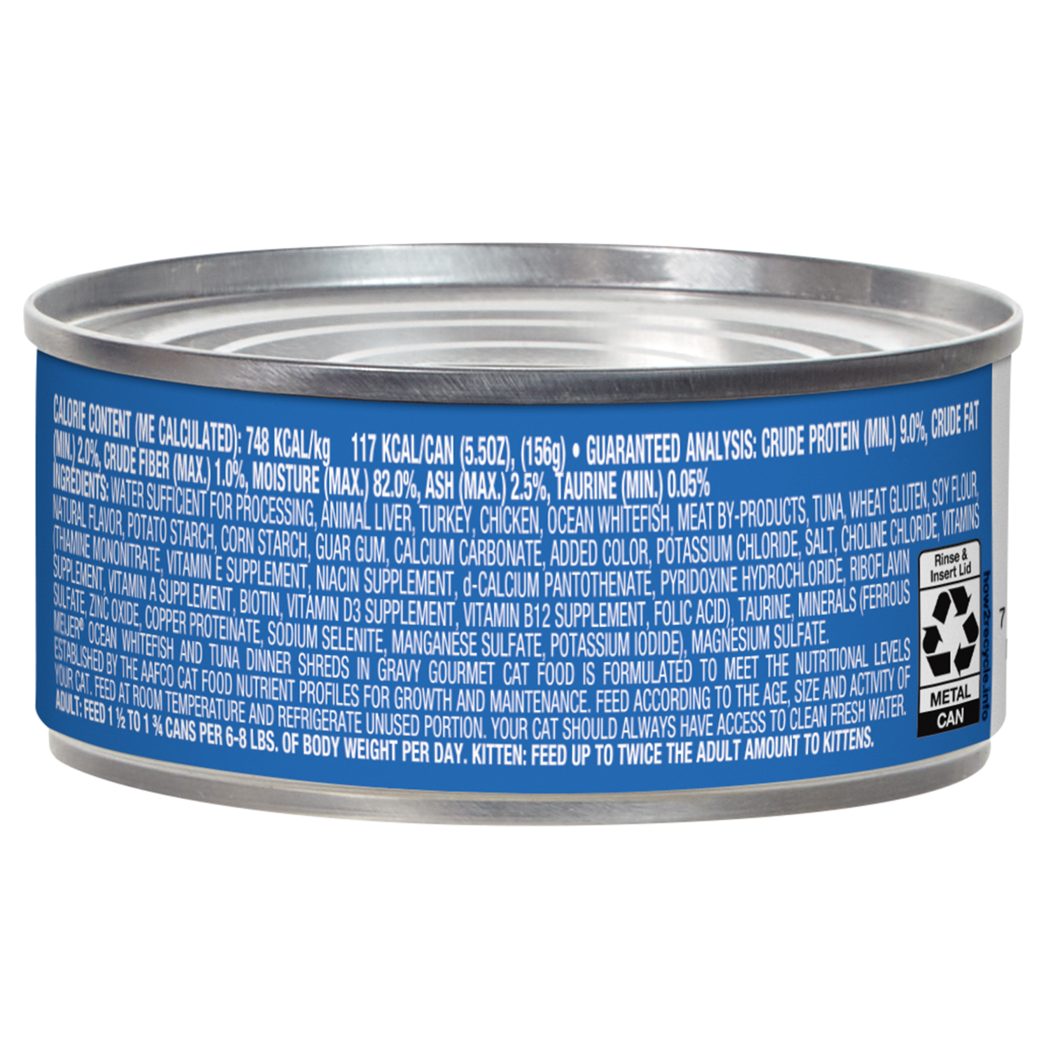 slide 3 of 3, Meijer Wet Cat Ocean Whitefish & Tuna Shreds, 5.5 oz