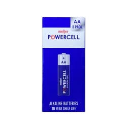 Meijer Powercell Battery Aa 8 Pack Paper Box