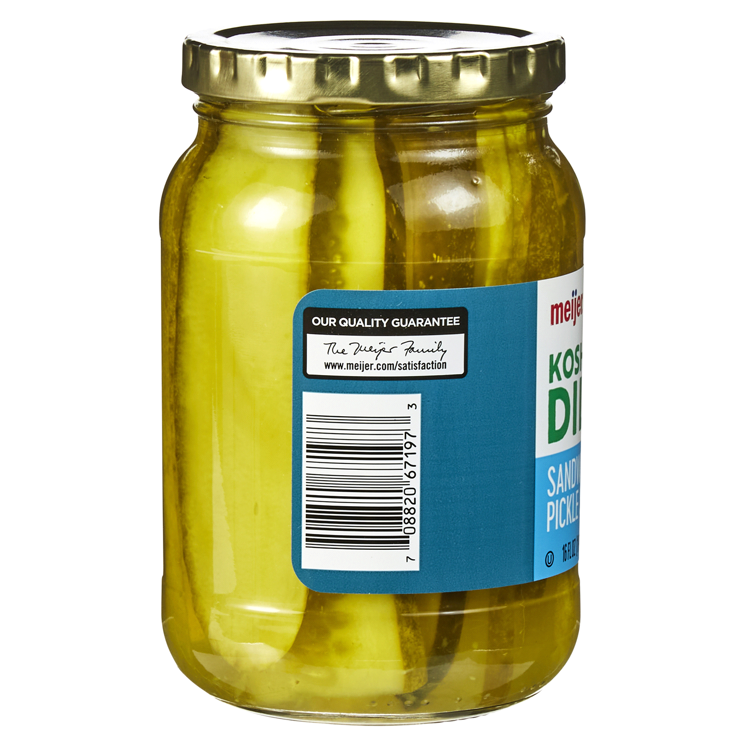 slide 2 of 5, Meijer Kosher Dill Sandwich Slices, 16 oz