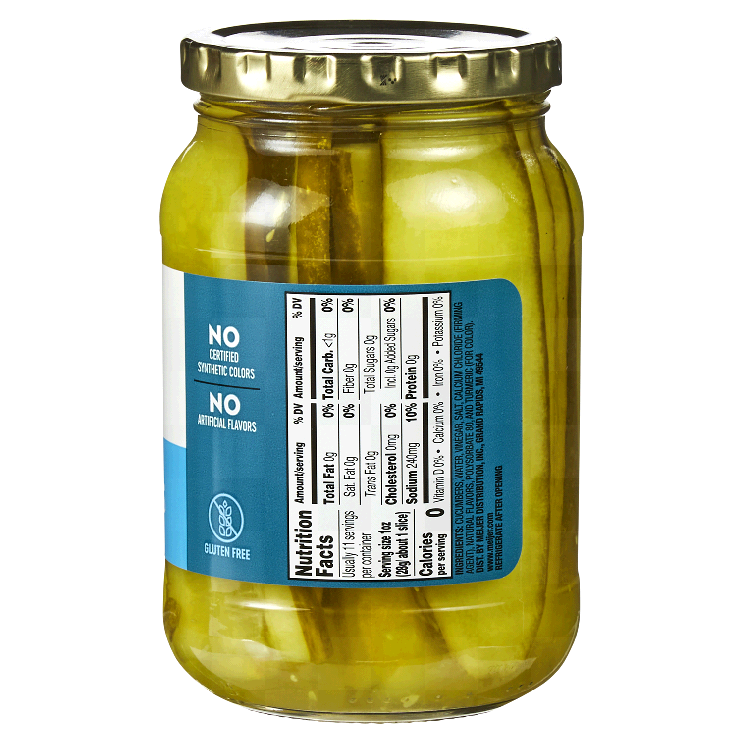 slide 3 of 5, Meijer Kosher Dill Sandwich Slices, 16 oz