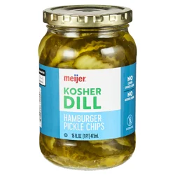Meijer Kosher Dill Hamburger Chips, 16 oz
