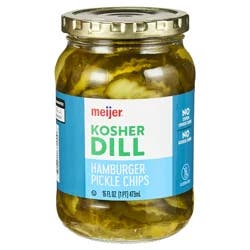 Meijer Kosher Dill Hamburger Chips, 16 oz