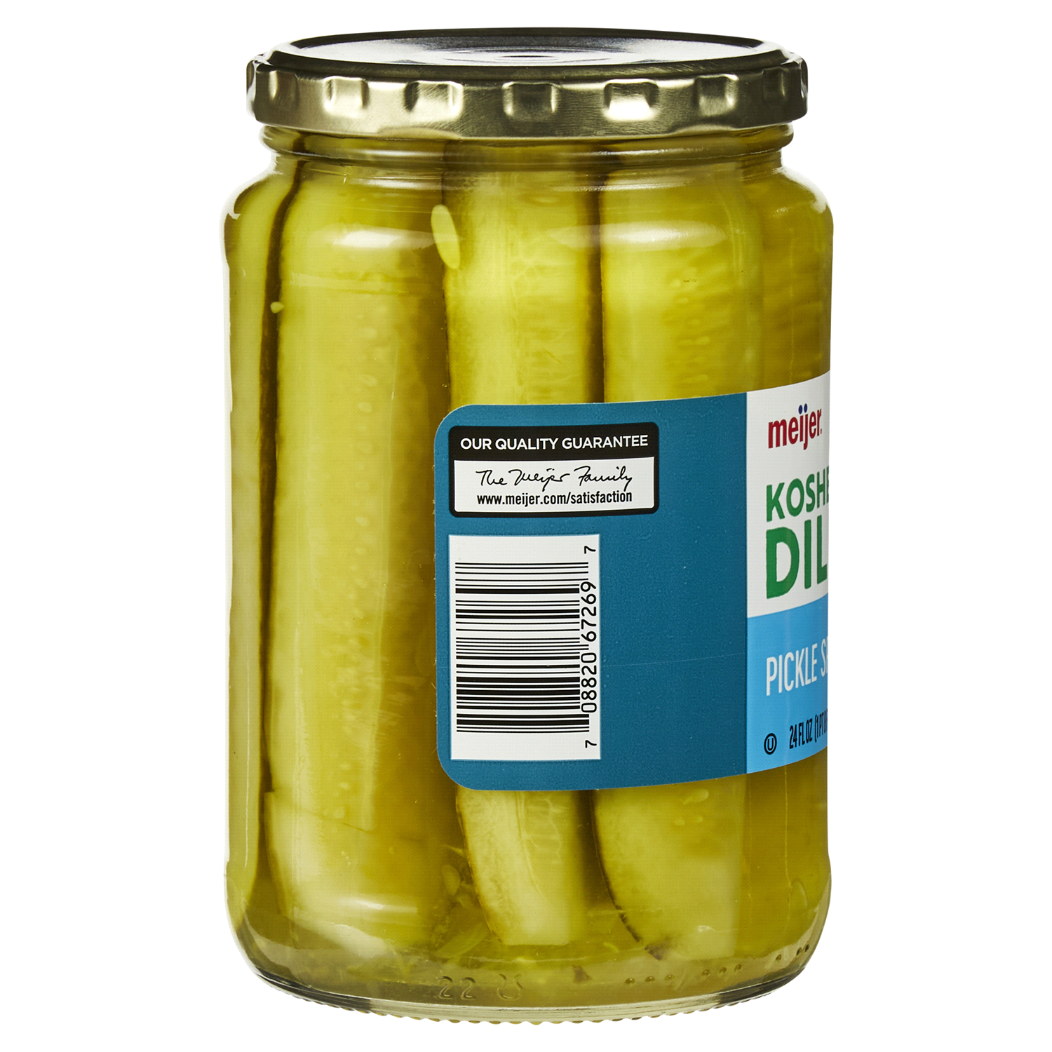 slide 2 of 5, Meijer Kosher Dill Pickle Spears, 24 oz