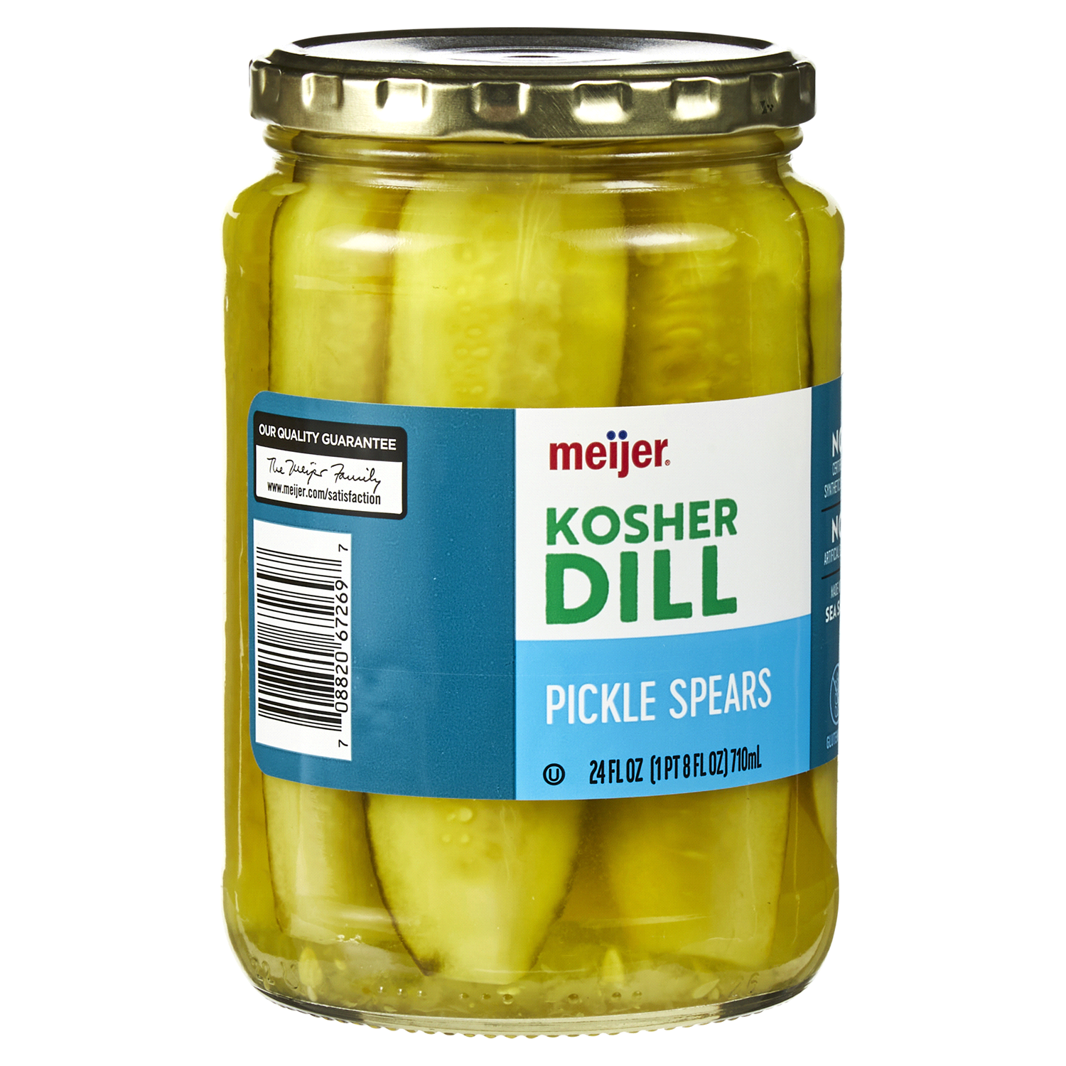 slide 4 of 5, Meijer Kosher Dill Pickle Spears, 24 oz