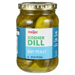 Meijer Baby Kosher Dill Pickles- 16 oz