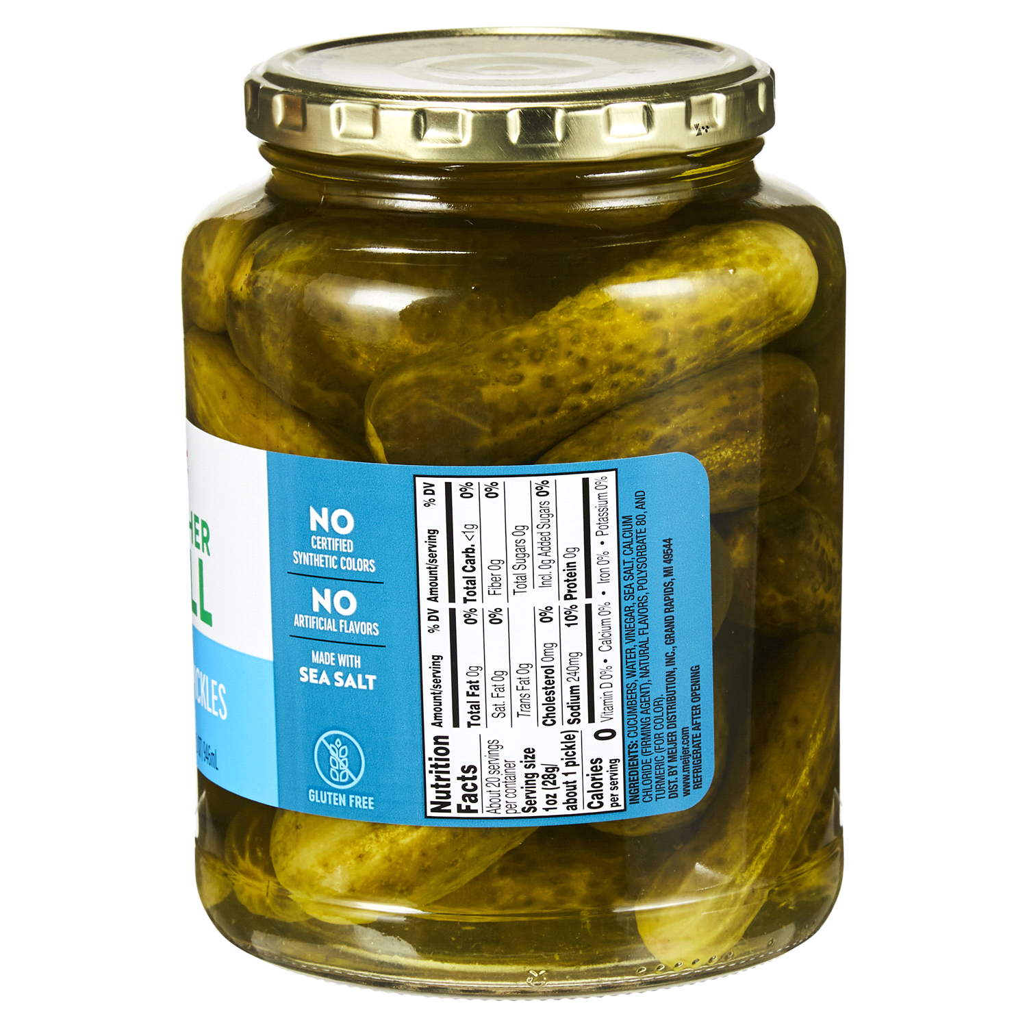 slide 3 of 5, Meijer Baby Kosher Dill Pickles, 32 oz