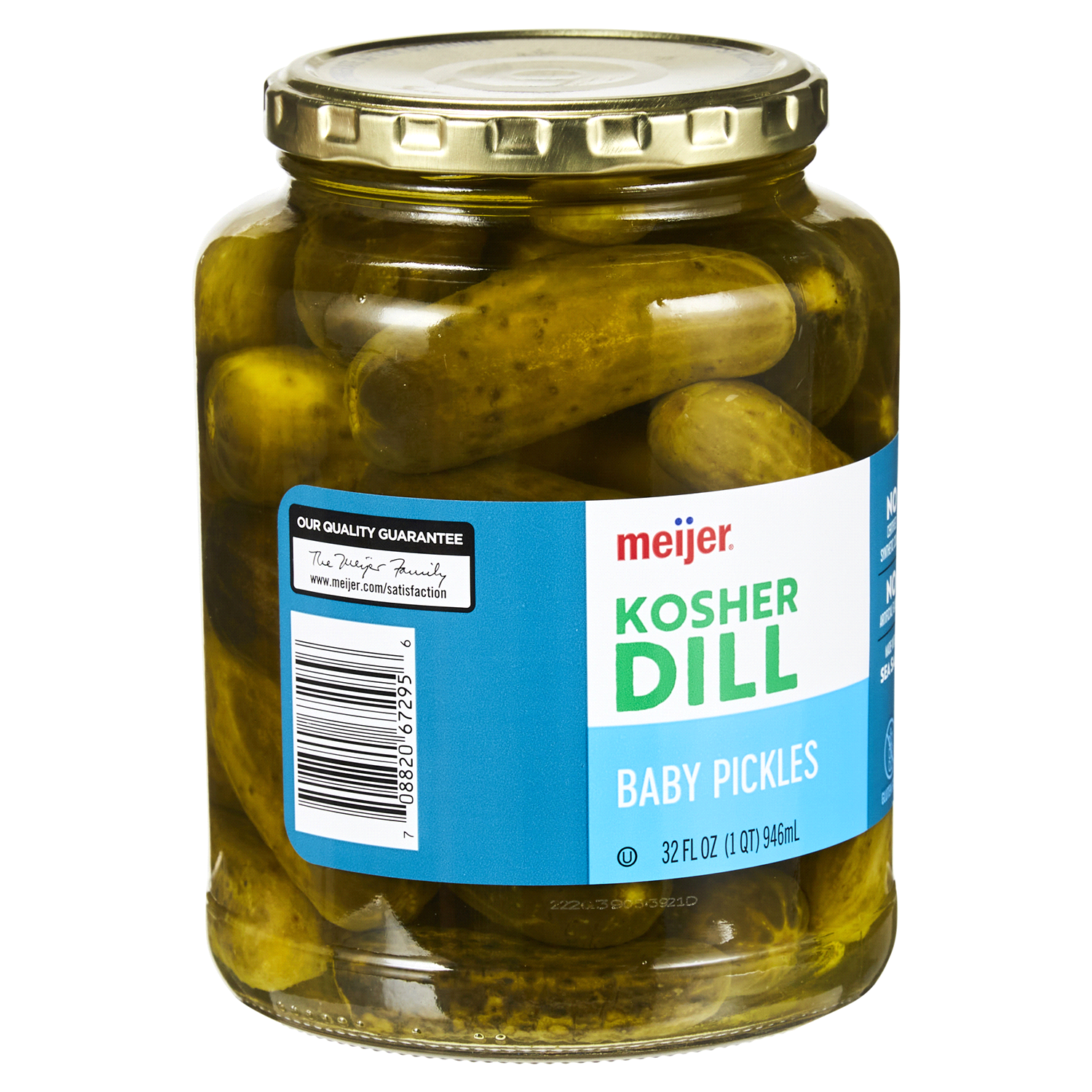 slide 4 of 5, Meijer Baby Kosher Dill Pickles, 32 oz
