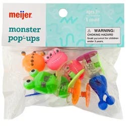 Meijer Mjr Monster Pop-Ups 6ct