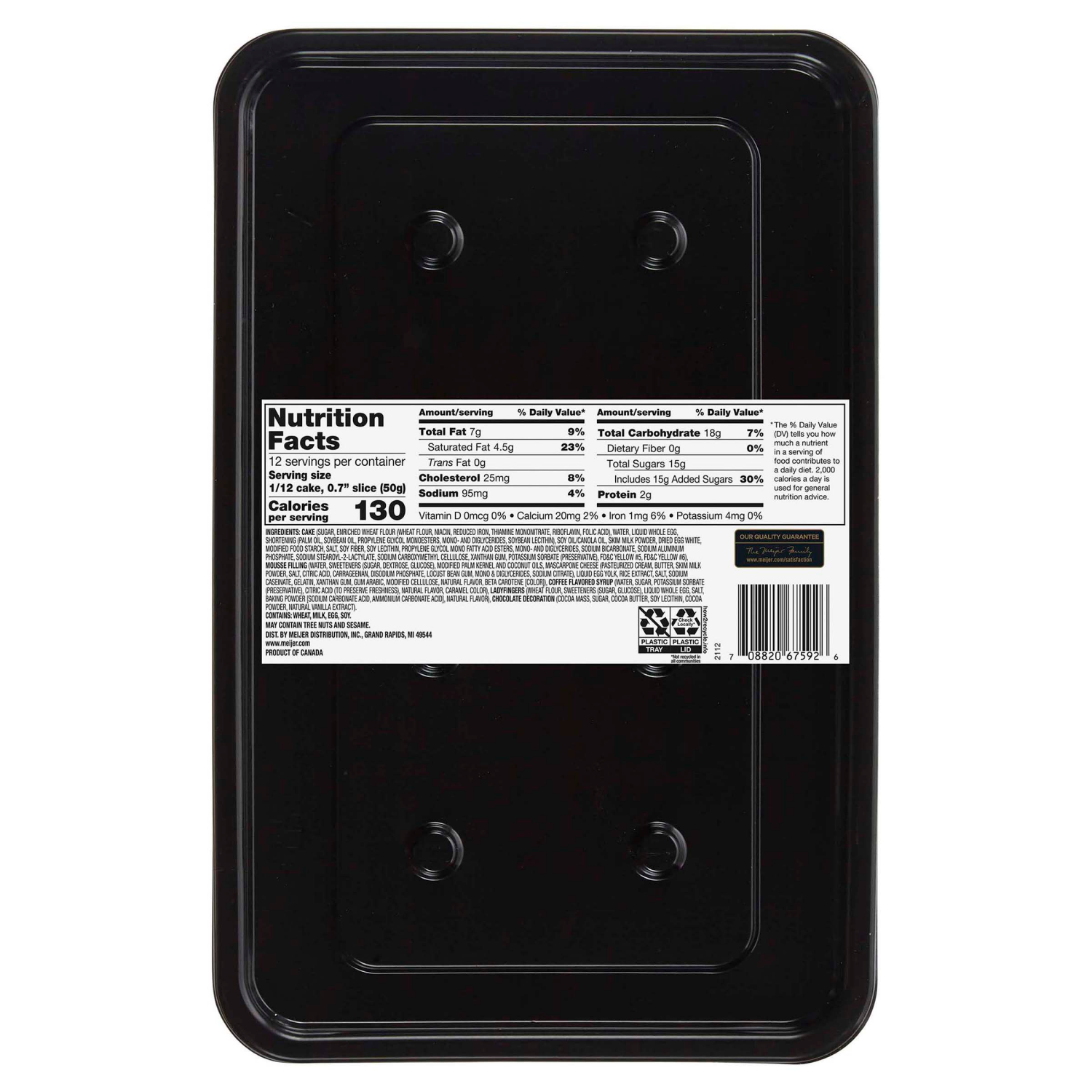 slide 2 of 4, FREDERIKS BY MEIJER Frederik's by Meijer Tiramisu Bar Cake, 21 oz, 21 oz