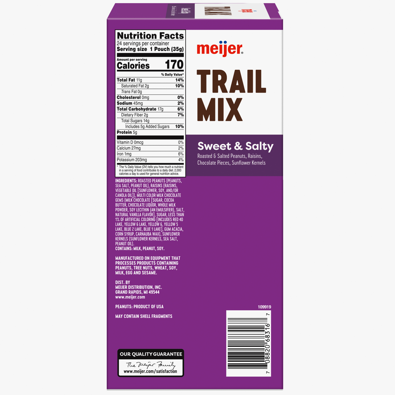 slide 5 of 8, Meijer Sweet and Salty Trail Mix, 24 ct