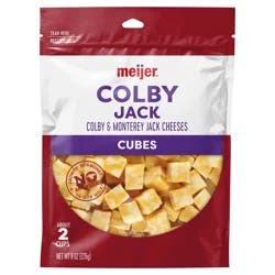 Meijer Colby Jack Cheese Cubes, 8 oz
