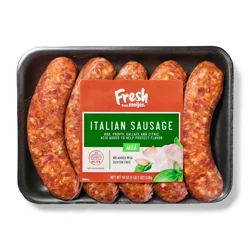 Fresh from Meijer Mild Italian Sausage Links, 19 oz