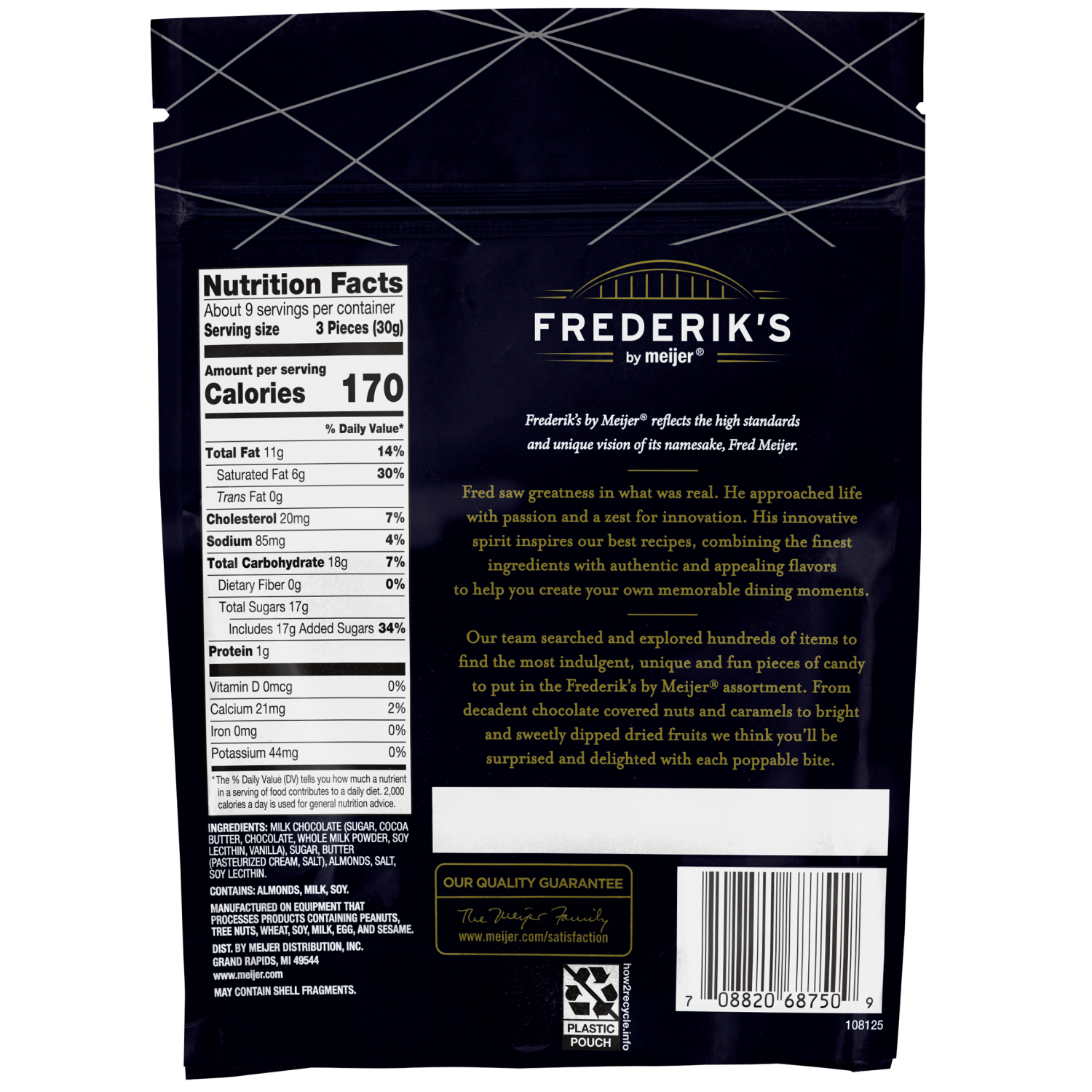 slide 2 of 2, FREDERIKS BY MEIJER Frederik's by Meijer Milk Chocolate English Style Toffee Bites, 9 oz