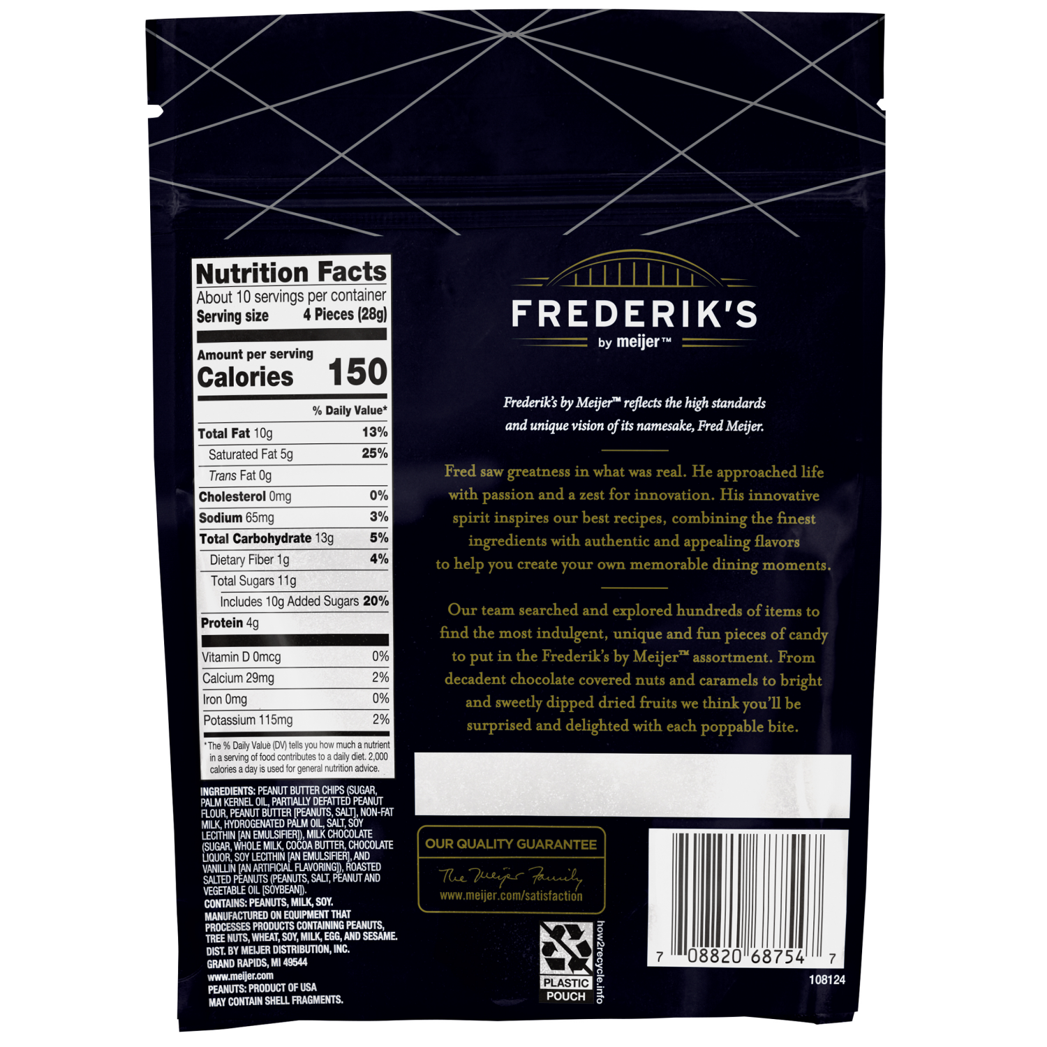 slide 2 of 2, FREDERIKS BY MEIJER Frederik's by Meijer Milk Chocolate Peanut Butter Peanuts, 9.5 oz