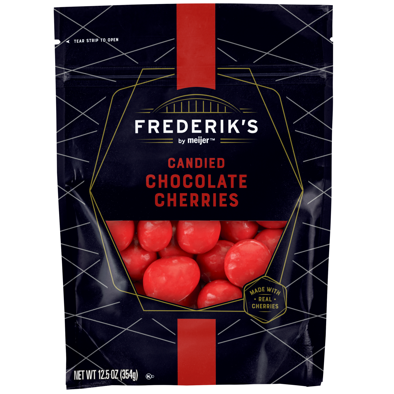 slide 1 of 2, FREDERIKS BY MEIJER Frederik's by Meijer Candied Chocolate Cherries, 12.5 oz
