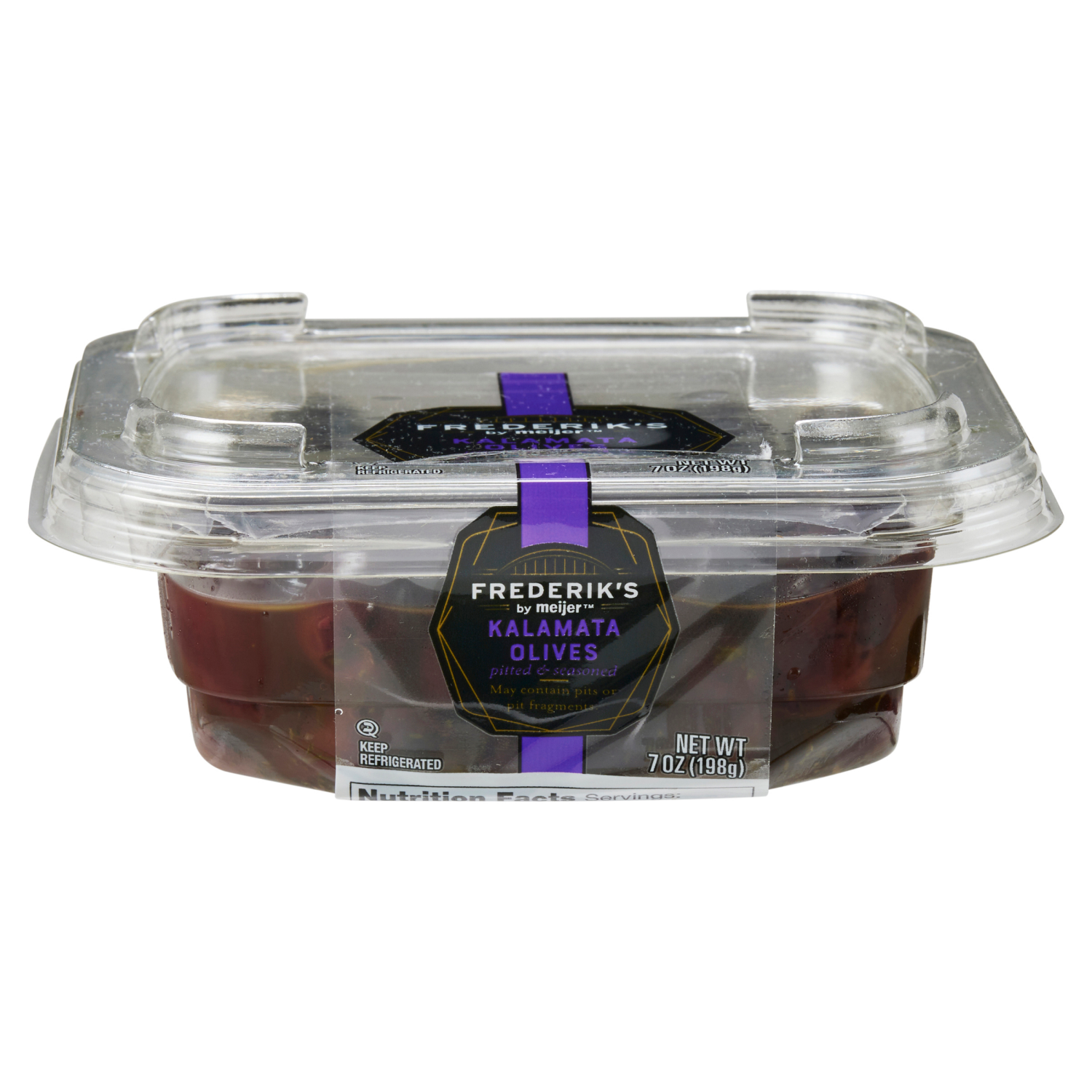 slide 6 of 6, FREDERIKS BY MEIJER Frederik's by Meijer Pitted & Seasoned Kalamata Olives, 7 oz