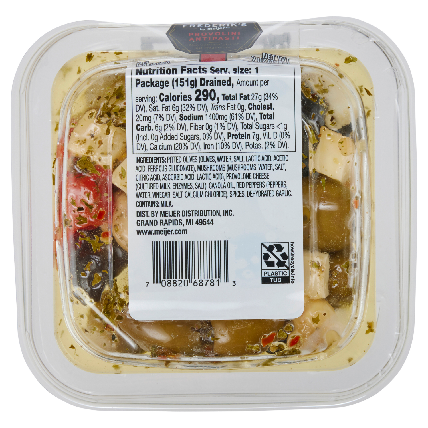 slide 2 of 6, FREDERIKS BY MEIJER Frederik's by Meijer Provolini Antipasti, 7 oz