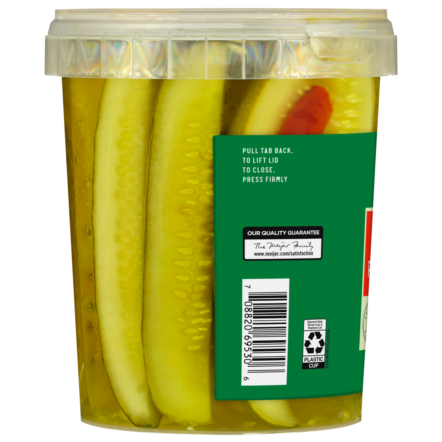 slide 3 of 4, Fresh From Meijer Kosher Hot Pickle Spears, 32 oz., 32 oz