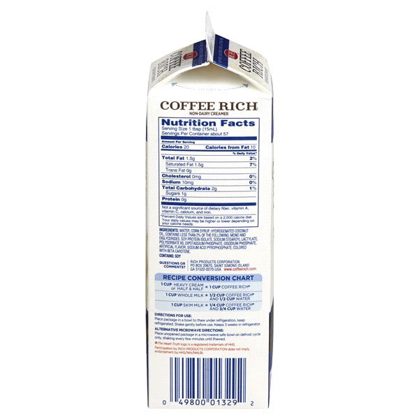 slide 11 of 13, Coffee Rich Non-Dairy Creamer, Original, 32 oz