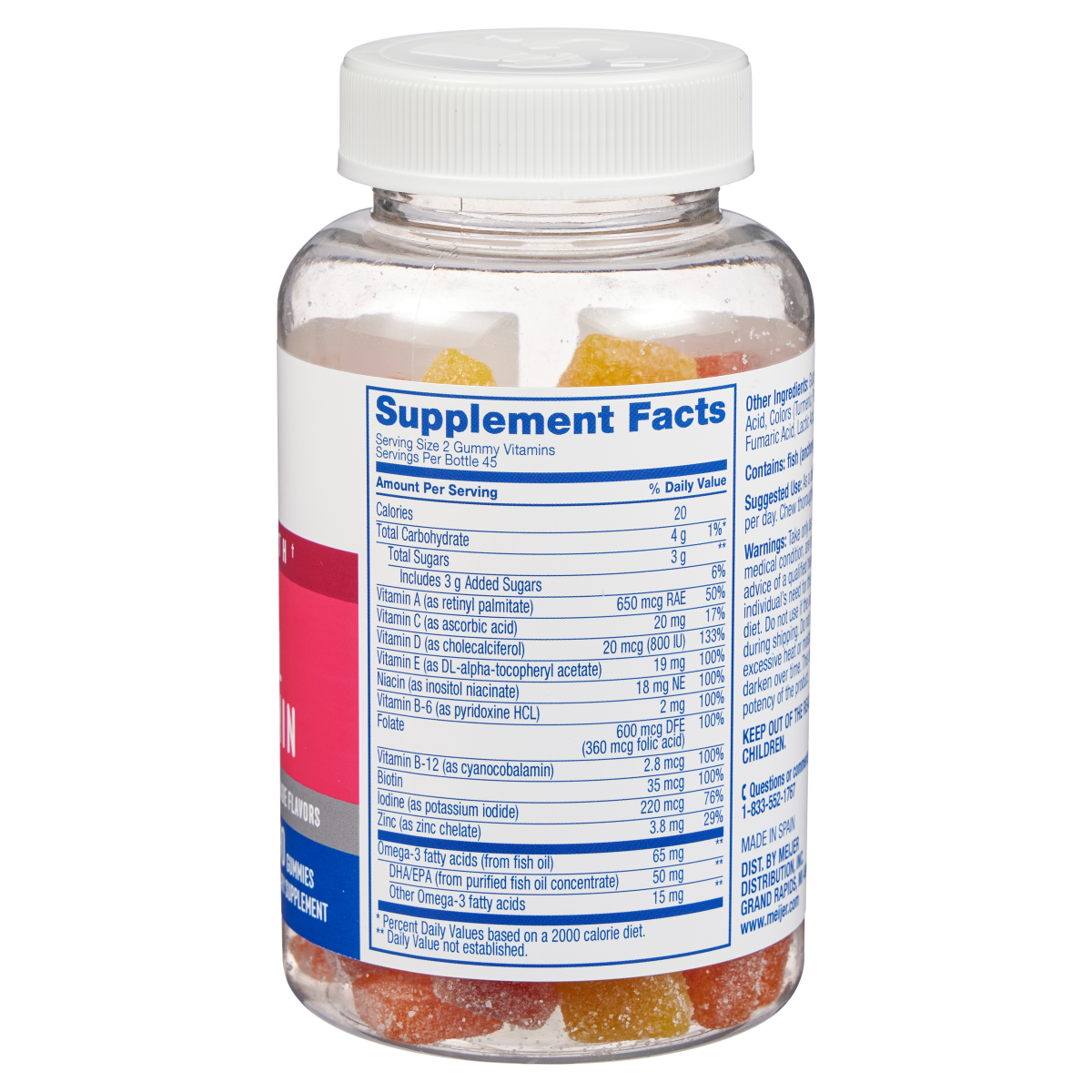 slide 3 of 3, Meijer Gummy Prenatal Multivitamin, 90 ct