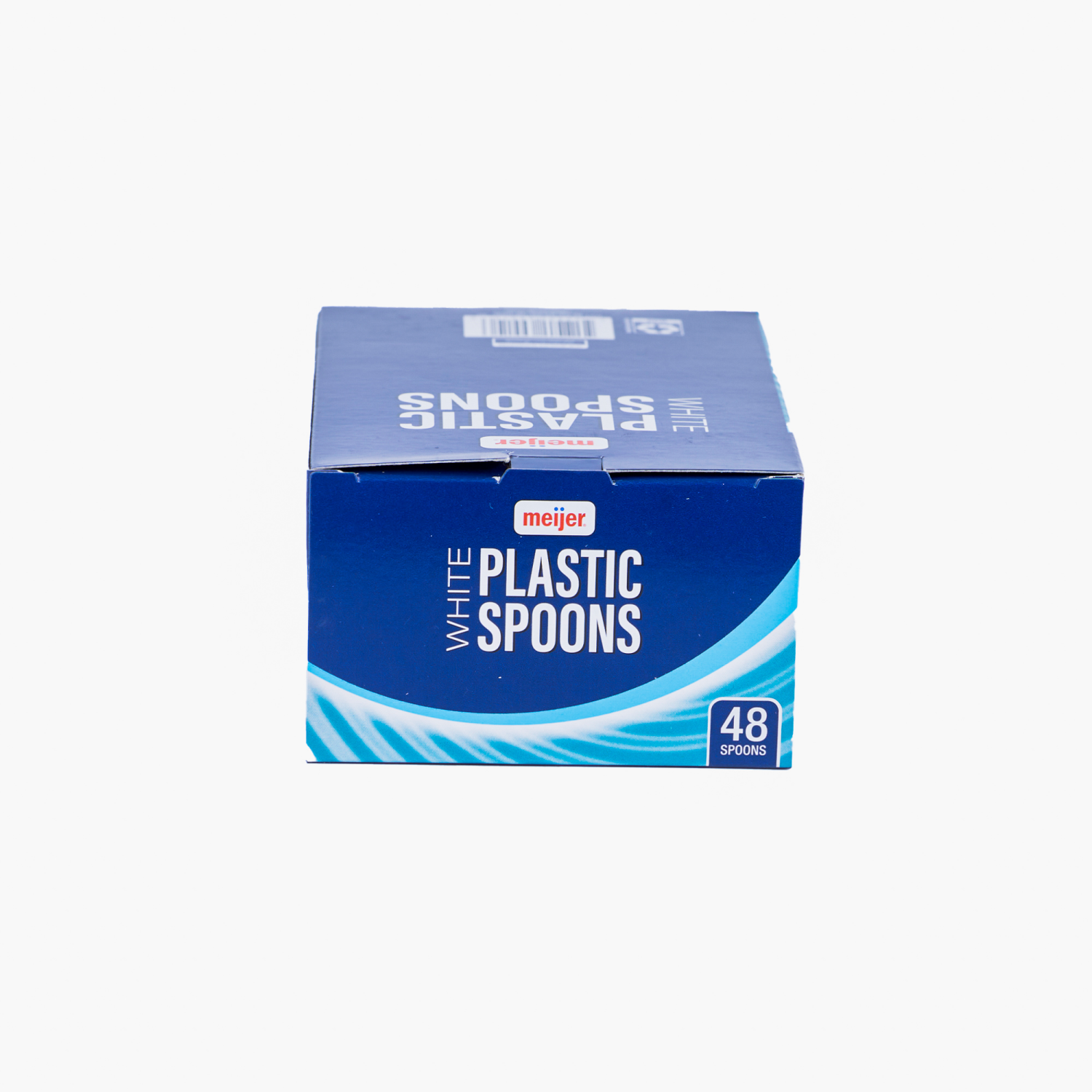 slide 6 of 6, Meijer White Plastic Spoons, 48 ct