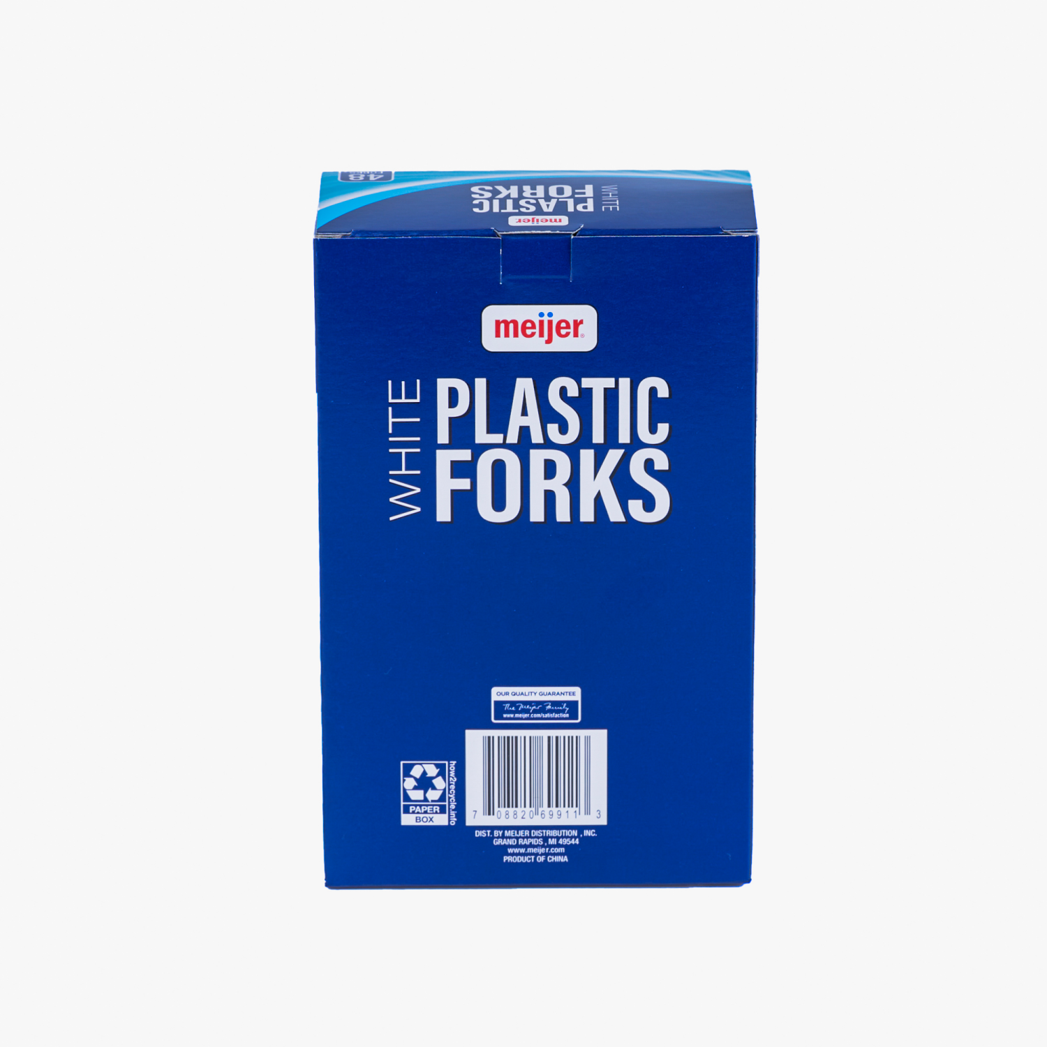 slide 2 of 6, Meijer White Plastic Forks, 48 ct