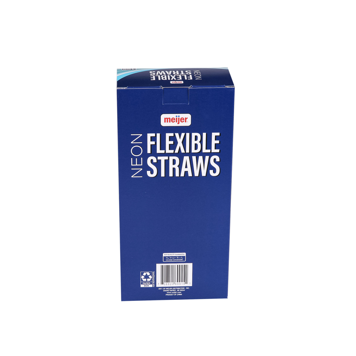 slide 3 of 6, MEIJER NEON STRAW FLEX 100 CX, 100 ct