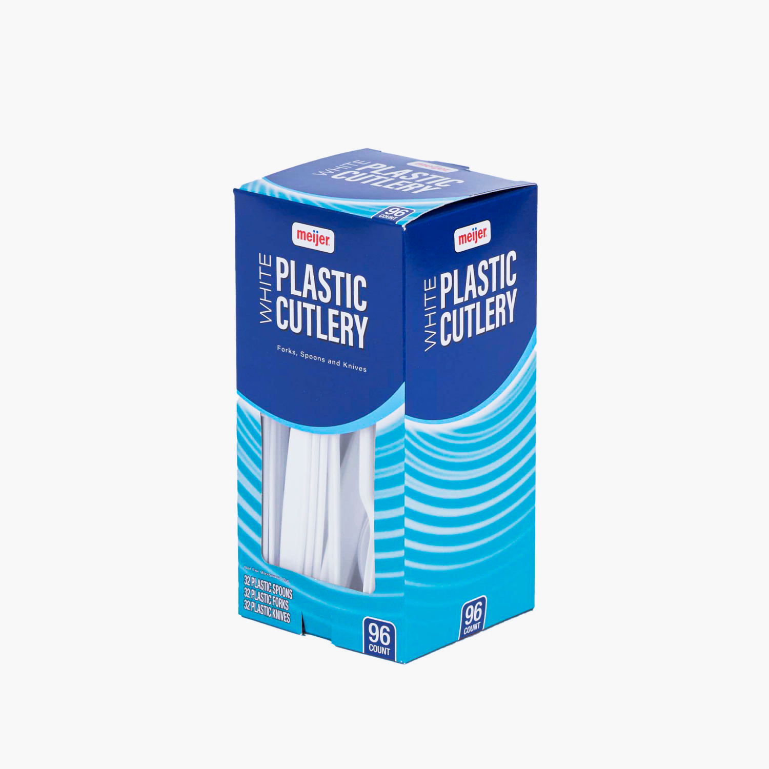 slide 4 of 6, MEIJER WHITE CUTLERY COMBO PACK, 96 ct
