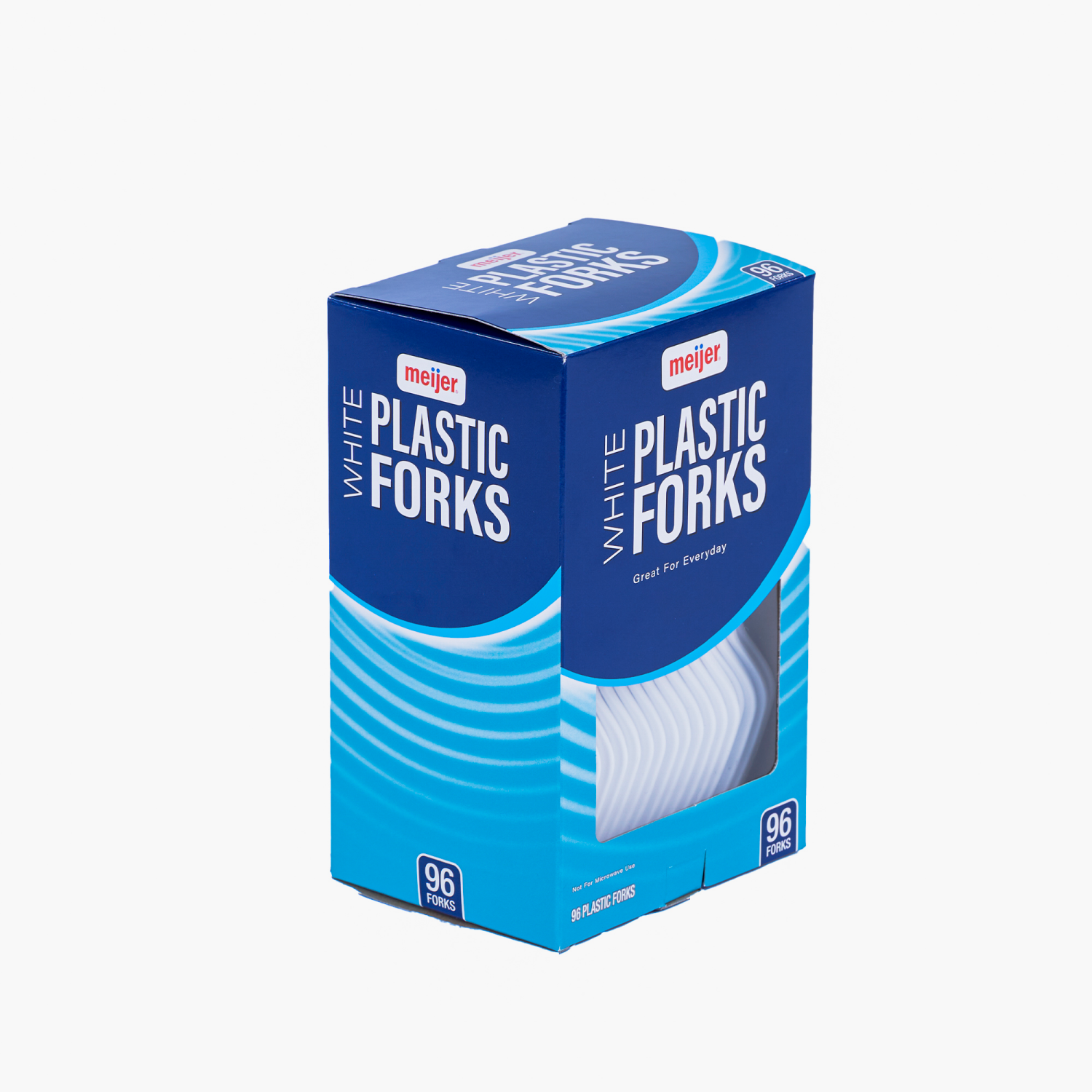 slide 5 of 6, Meijer White Plastic Forks, 96 ct