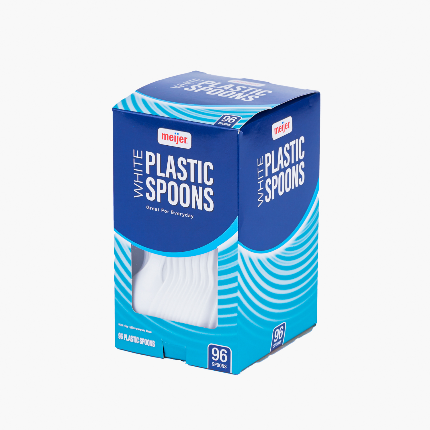 slide 4 of 6, Meijer White Cutlery Spoons 96 Ct, 96 ct