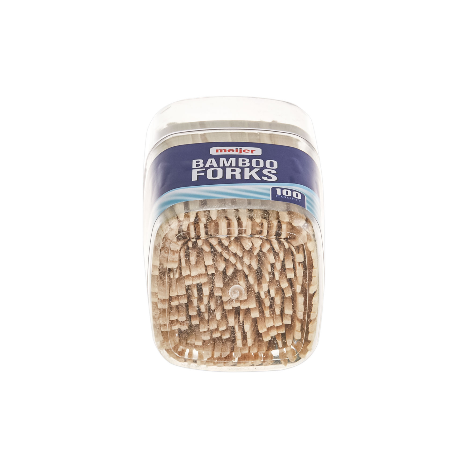 slide 3 of 5, MEIJER BAMBOO FORKS, 100 ct