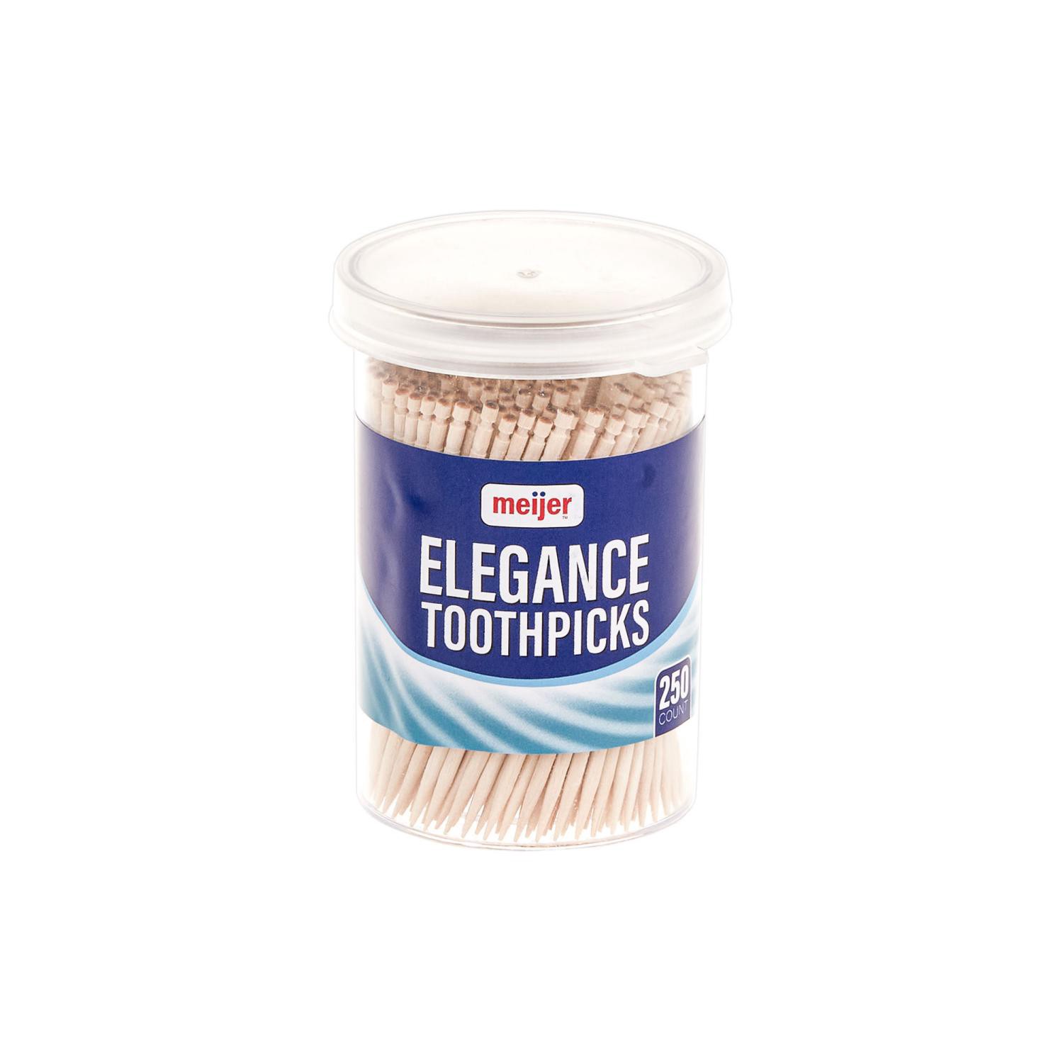 slide 1 of 6, Meijer Elegance Toothpicks, 250 Ct, 250 ct
