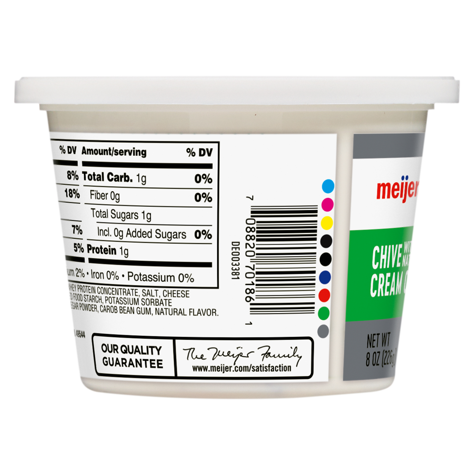 slide 2 of 3, Meijer Whipped Chive Cream Cheese Spread, 8 oz