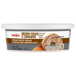 MEIJER SOFT CREAM CHEESE BROWN SUGAR CINN 8OZ