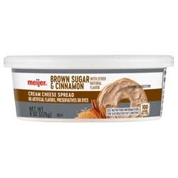 MEIJER SOFT CREAM CHEESE BROWN SUGAR CINN 8OZ