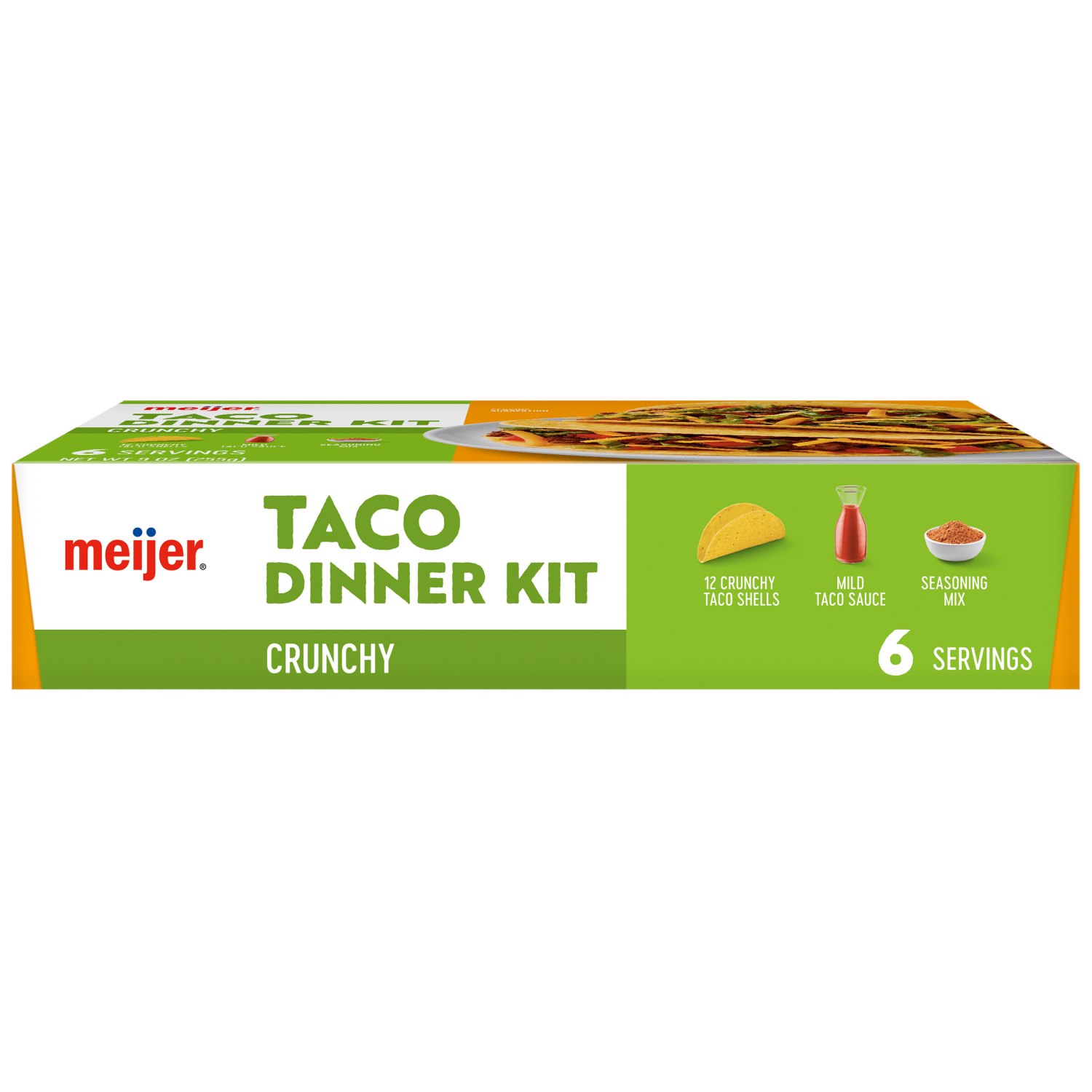 slide 5 of 7, Meijer Taco Shell Dinner Kit, 9 oz/12 ct